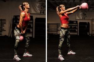 Exercises with a kettlebell