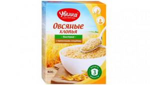 Uvelka Oat flakes with wheat bran