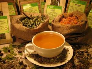 The monastery tea contains various medicinal herbs