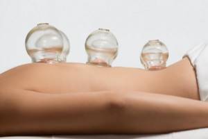 vacuum massage with glass jars
