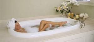 Baths for the treatment of edematous cellulite