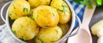 boiled potatoes calorie content