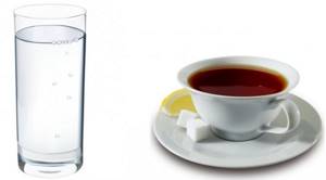 Water and tea