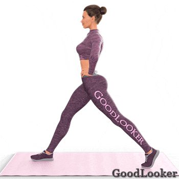 Lunge in place with pulsation
