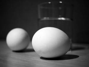 egg and water