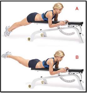 replacing dumbbells - hyperextension