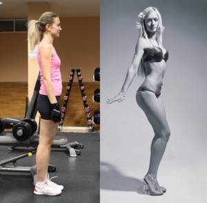 Женская сушка тела - результаты: фото до и после