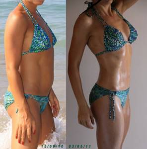 Женская сушка тела - результаты: фото до и после