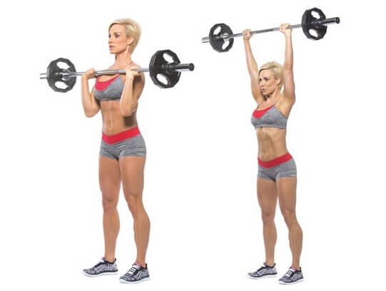 Barbell up press