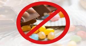 Знак запрета от заменителей сахара