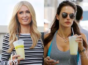 Celebrities lose weight with water